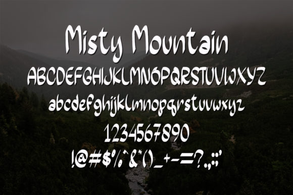 Misty Mountain Font Poster 5