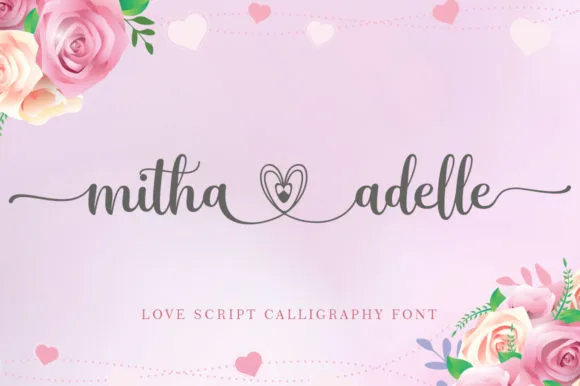 Mitha Adelle Font Mitha Adelle Font Poster 1