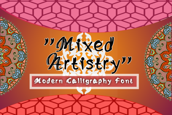 Mixed Artistry Font Poster 1