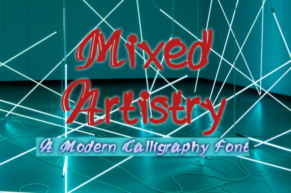 Mixed Artistry Font Poster 2