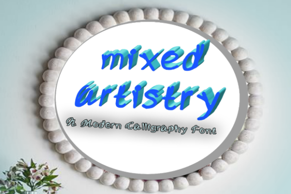 Mixed Artistry Font Poster 3
