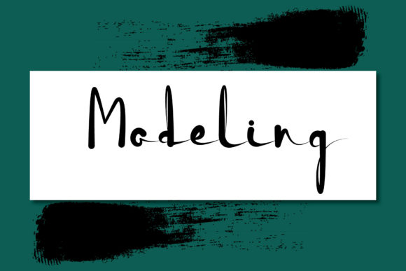 Modeling Font Poster 1