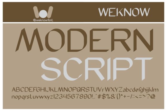 Modern Font
