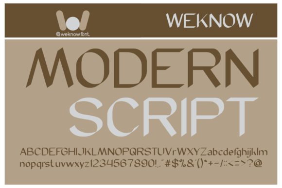 Modern Font Poster 1