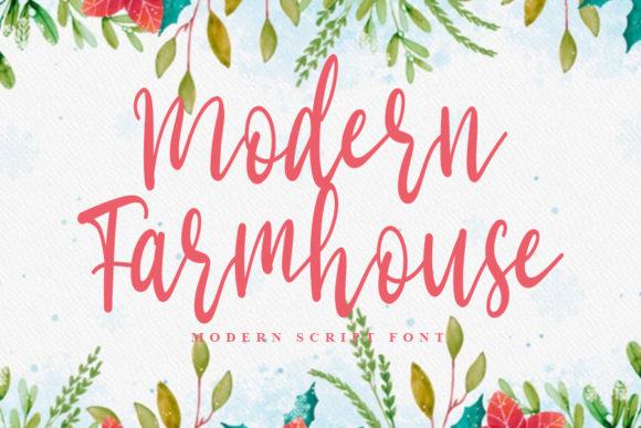Modern Farmhouse Font Poster 1