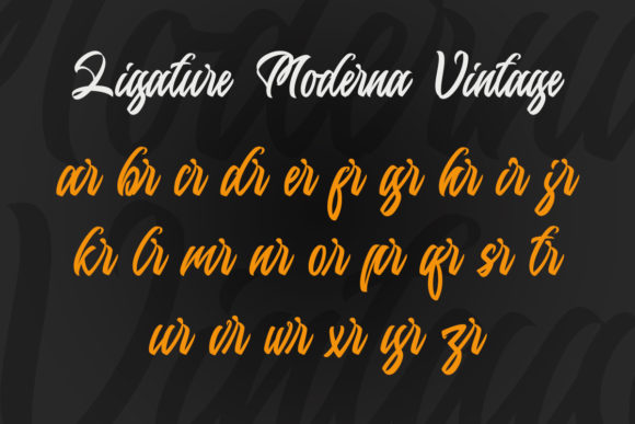 Moderna Vintage Font Poster 9