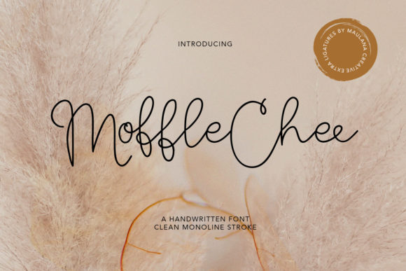 Moffle Chee Handwritten Font Poster 1