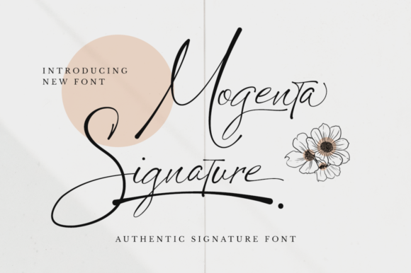 Mogenta Signature Font