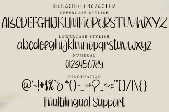 Mokacino Font Poster 5