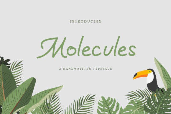 Molecules Font Poster 1