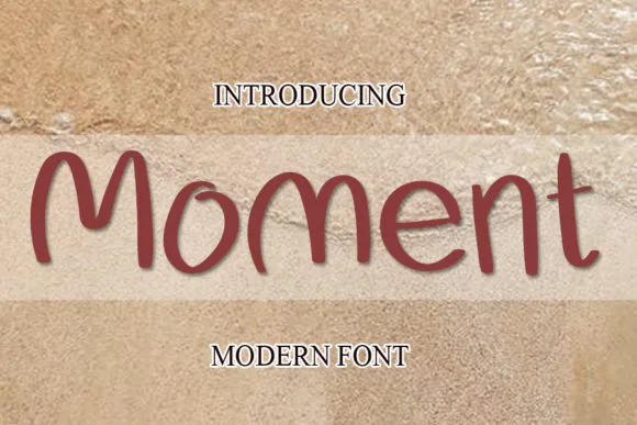 Moment Font Moment Font Poster 1