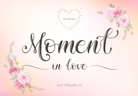 Moment in Love Font Poster 1