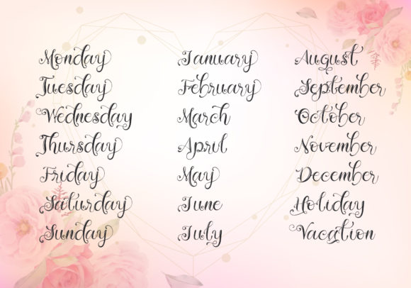 Moment in Love Font Poster 6