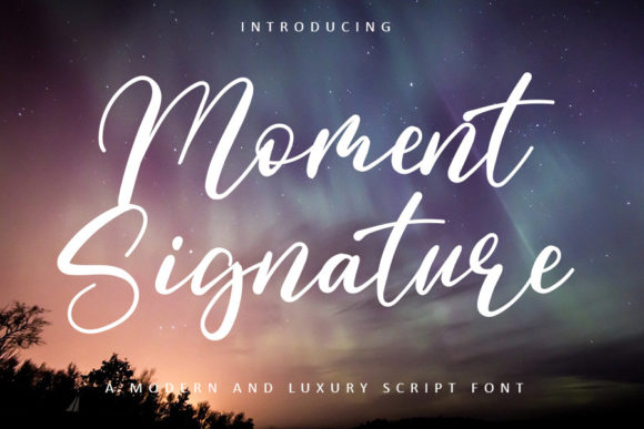 Moment Signature Font
