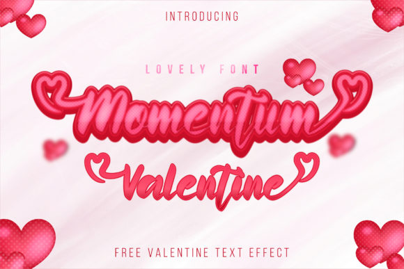 Momentum Valentine Font Poster 1