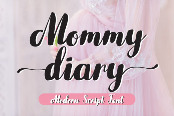 Mommy Diary Font Poster 1