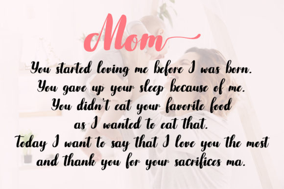 Mommy Diary Font Poster 5