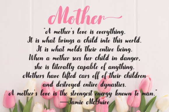 Mommy Diary Font Poster 7