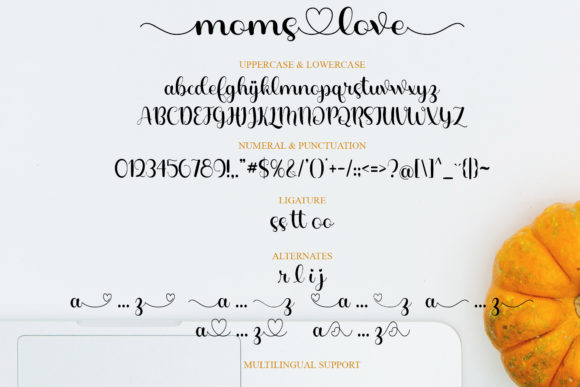 Moms Love Font Poster 7