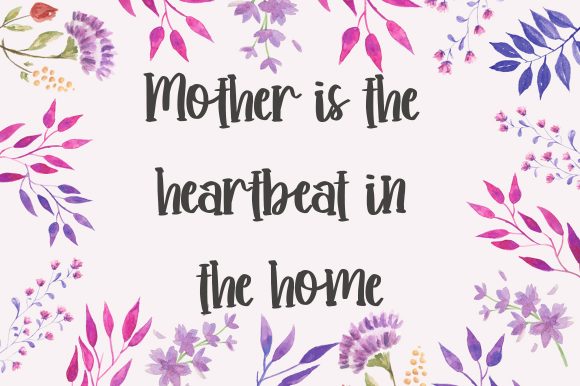 Moms Story Font Poster 2