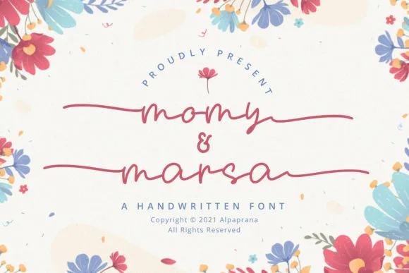 Momy & Marsa Font Momy & Marsa Font Poster 1
