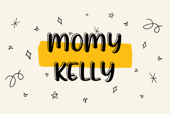 Momy Kelly Font Momy Kelly Font Poster 1