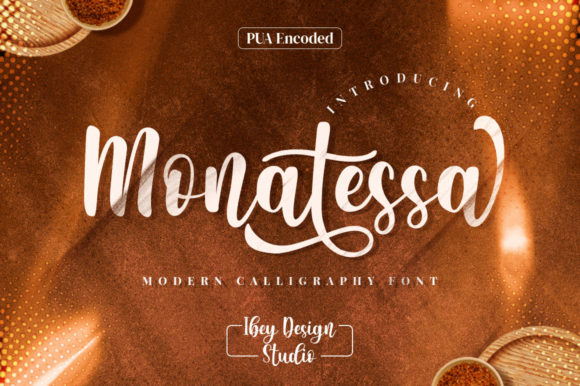 Monatessa Font Poster 1