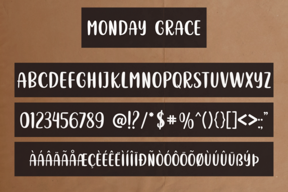 Monday Grace Font Poster 5