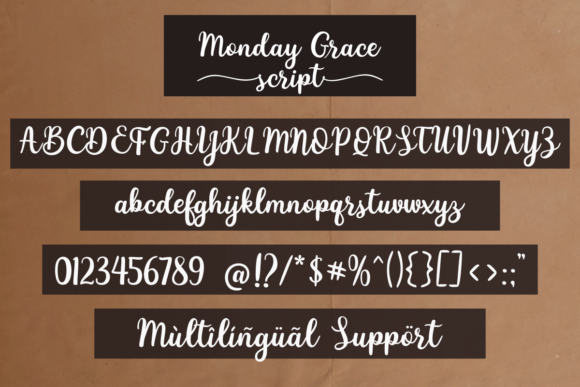 Monday Grace Font Poster 6