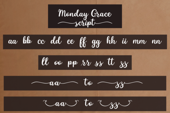 Monday Grace Font Poster 7