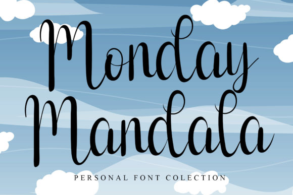 Monday Mandala Font Poster 1