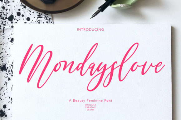 Mondayslove Font Poster 1