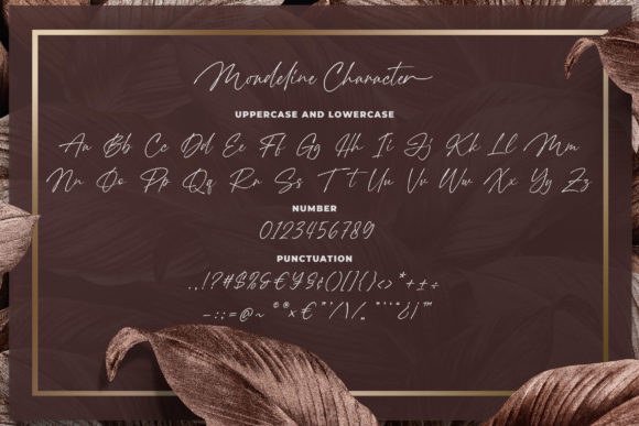 Mondeline Font Poster 9