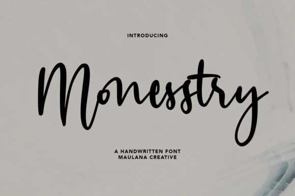 Monesstry Font Poster 1