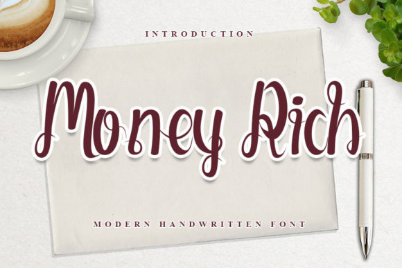 Money Rich Font Poster 1