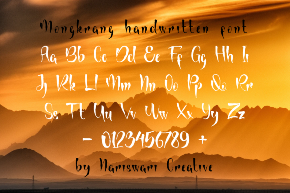 Mongkrang Font Poster 2