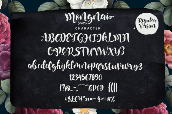 Mongnai Script Font Poster 6