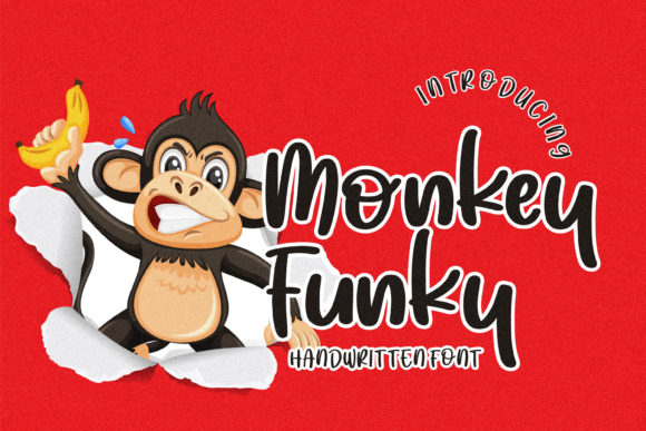 Monkey Funky Font Poster 1
