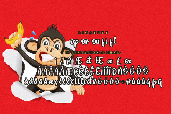 Monkey Funky Font Poster 4