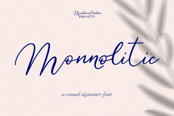 Monnolitic Font Poster 1