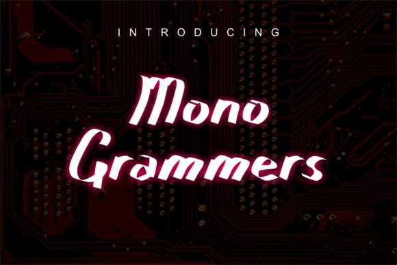 Mono Grammers Font Poster 1