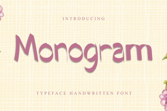 Monogram Font Poster 1