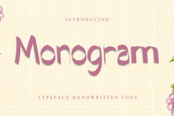 Monogram Font Monogram Font Poster 1