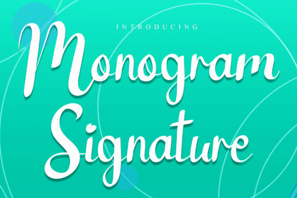 Monogram Signature Font