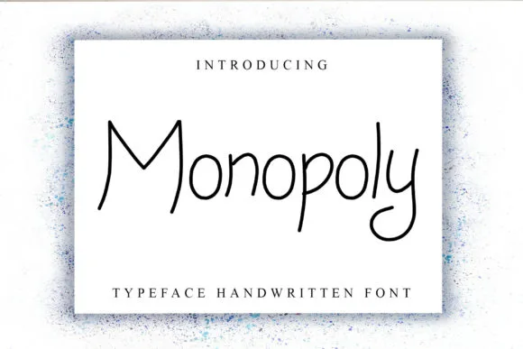 Monopoly Font Poster 1