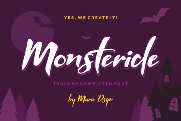 Monsteride Font Poster 1