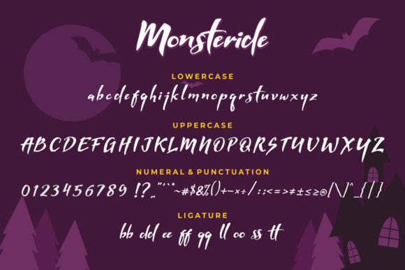 Monsteride Font Poster 7