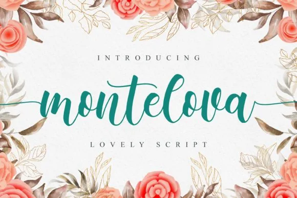 Montelova Font Montelova Font Poster 1