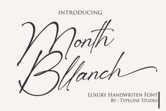 Month Bllach Font Poster 1