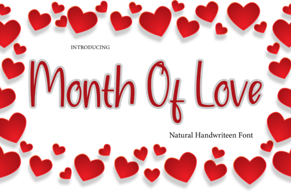 Month of Love Font Poster 1
